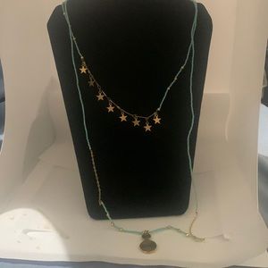 Dainty double strand beads stars coco belle necklace brand new